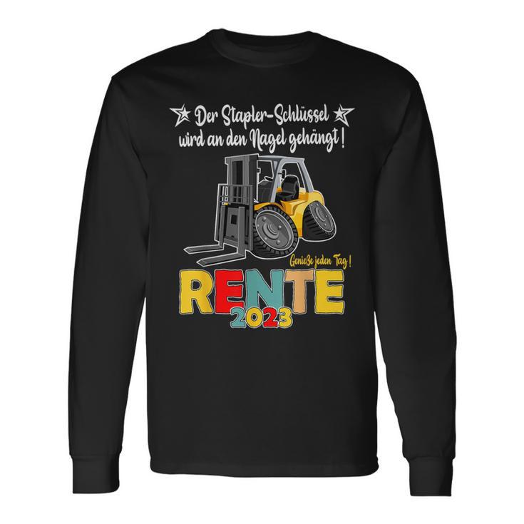 Rente Pension 2023 Forklift Langarmshirts Geschenkideen