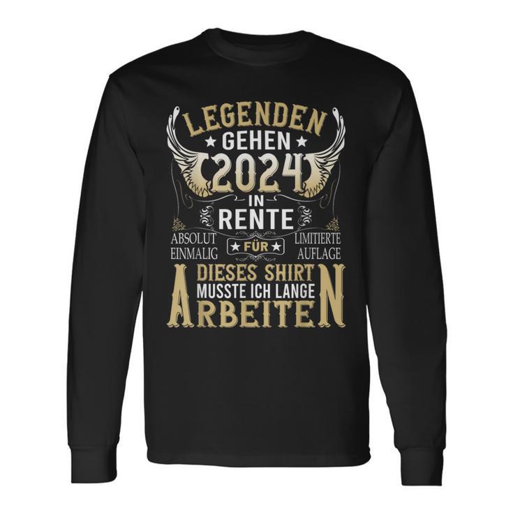 Rentner Eine Legende Geht In Rente 2024 Retirement Langarmshirts Geschenkideen