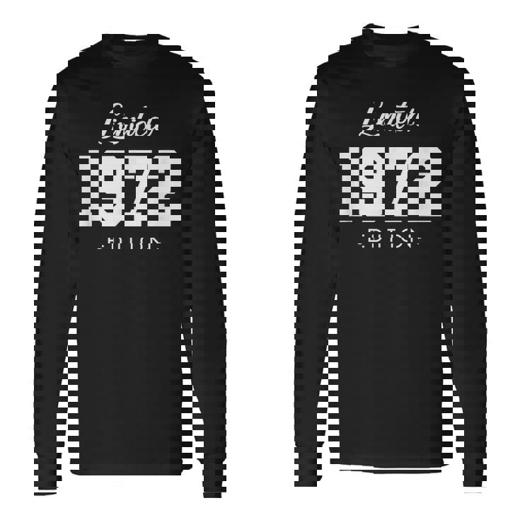 Retro 52 Años Nacido En 1972 Edición Limitada 52 Cumpleaños Camiseta de manga larga