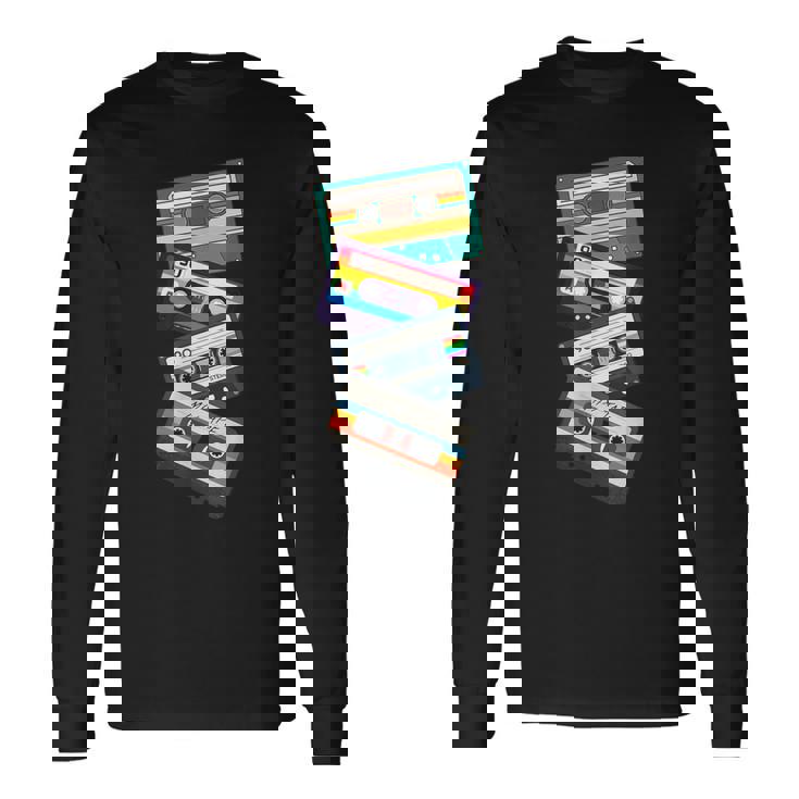 Retro Casetta Grafica Festa Anni 80' 90' Abbigliamento Maglietta a maniche lunghe