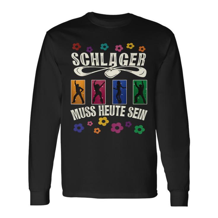 Retro Schlager Costume Outfit For Schlager Party Langarmshirts Geschenkideen