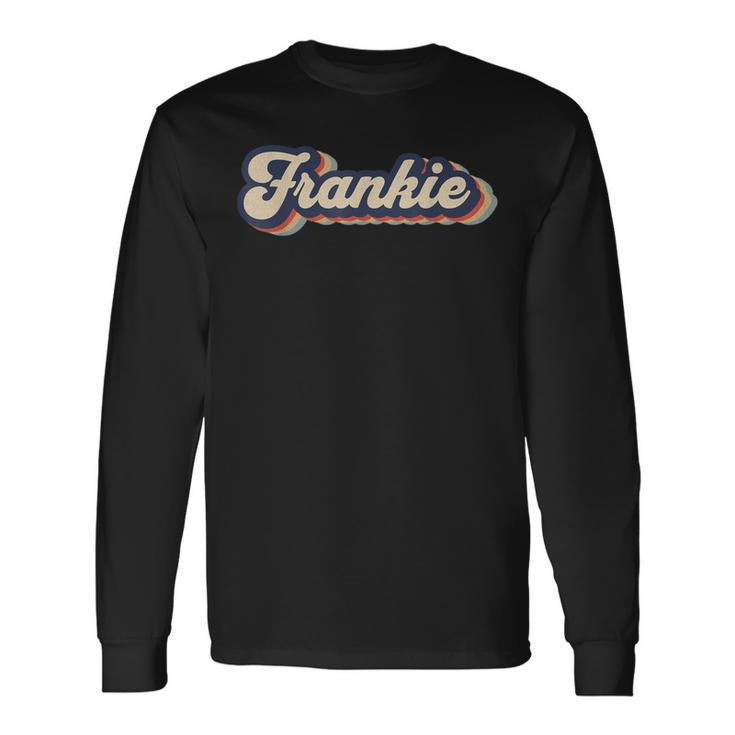 Retrointage Frankie Name Personalised Langarmshirts Geschenkideen