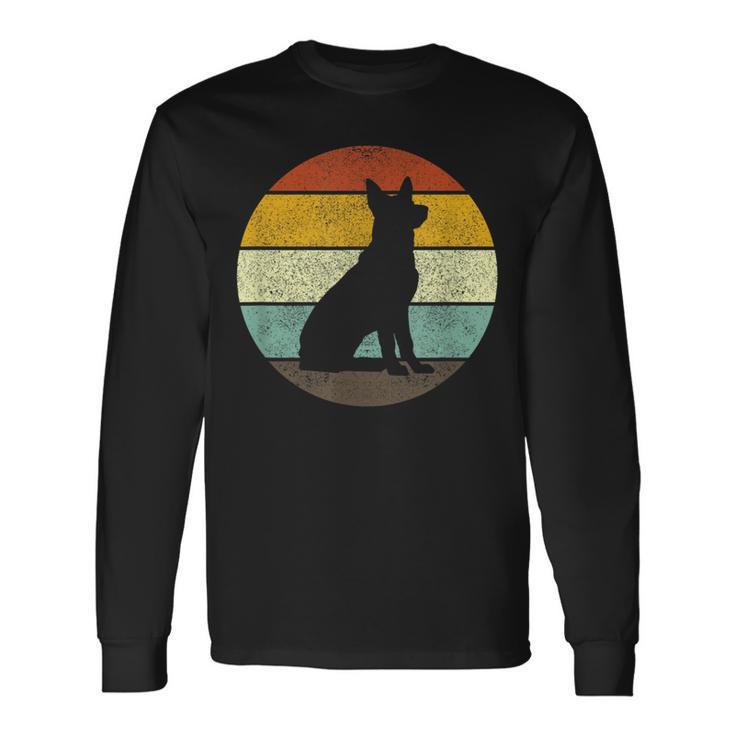 Retrointage German Shepherd Dog Langarmshirts Geschenkideen