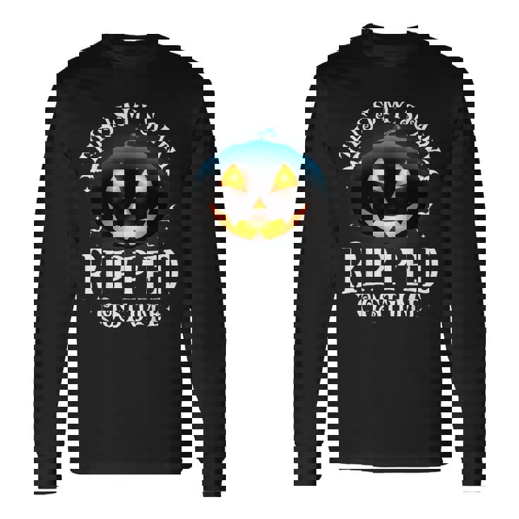 Ripped Halloween Matching Pajama Costume Long Sleeve T-Shirt