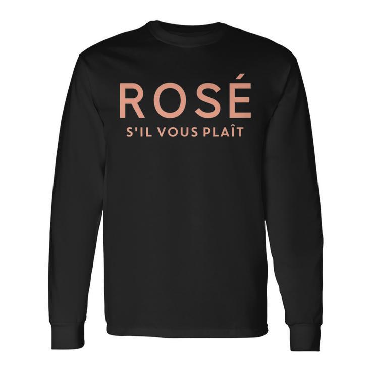 Rosé S'ilous Plaît Rosé Bitte S Langarmshirts Geschenkideen