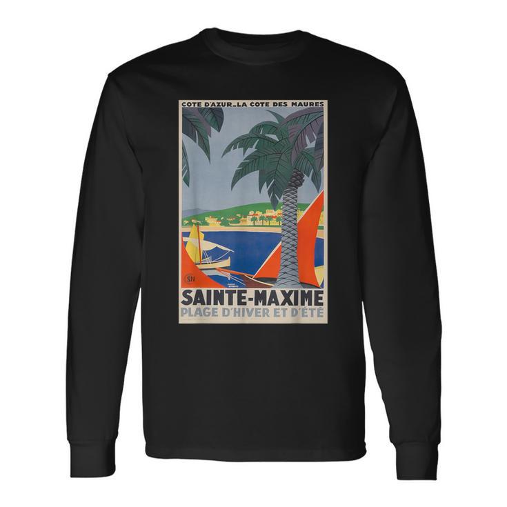 Sainte Maxime France Travel Langarmshirts Geschenkideen