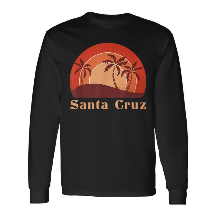 Santa Cruz Ca California 70S 80S Retrointage Langarmshirts Geschenkideen