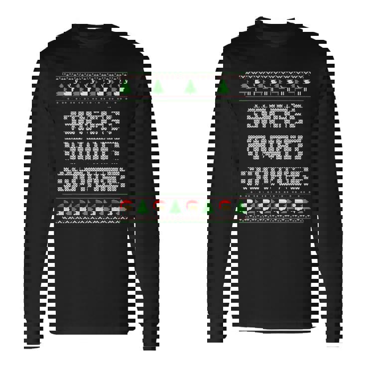 Santa's Favorite Composer Ugly Christmas Sweater Long Sleeve T-Shirt