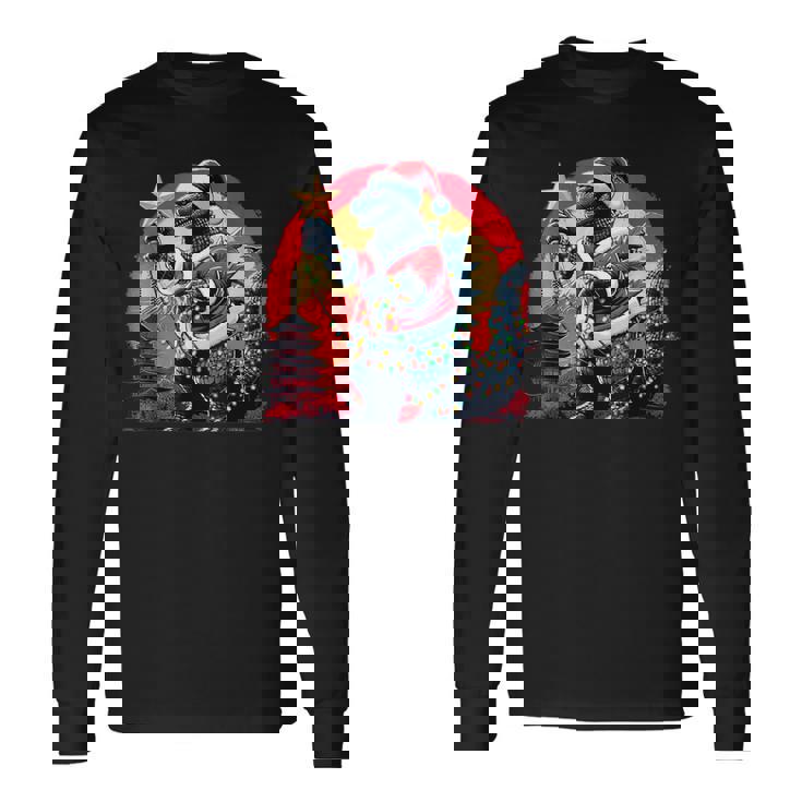 Santazilla Japanese Monster Kaiju Dinosaur Christmas Long Sleeve T-Shirt Gifts ideas Santazilla Japanese Monster Kaiju Dinosaur Christmas Long Sleeve T-Shirt Gifts ideas