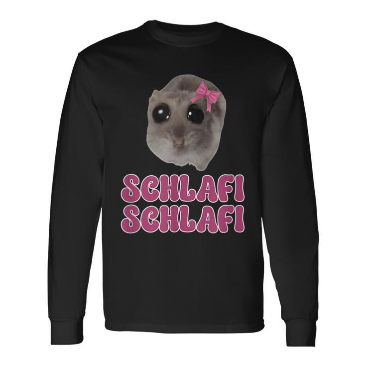 Schlafi Schlafi Sad Hamster Sad Hamster Hamstie Langarmshirts Geschenkideen