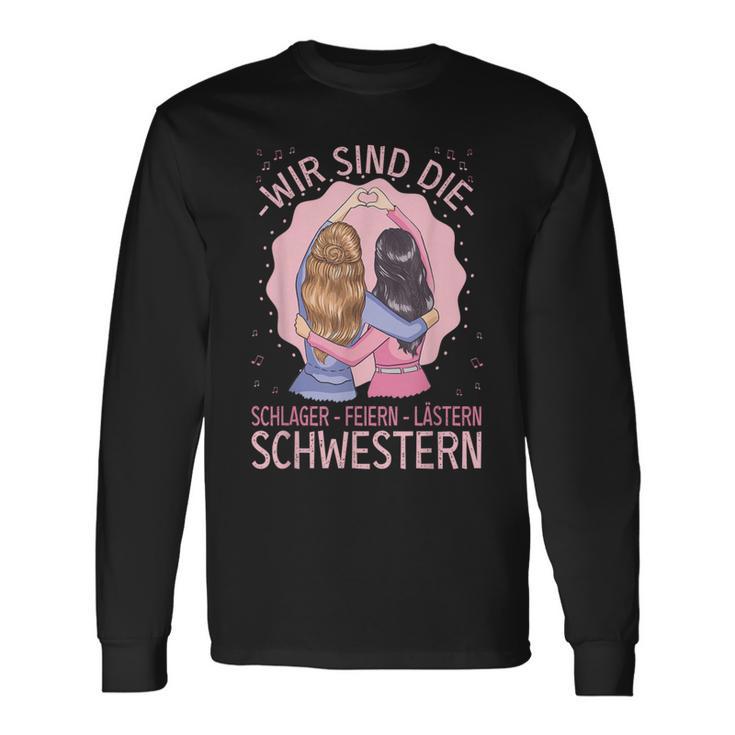 Schlager Feiern Lästern Schlageroutfit Party S Langarmshirts Geschenkideen