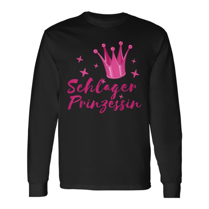 Schlagerprinzessin Schlager Prinzessin Schlagermusik Langarmshirts Geschenkideen