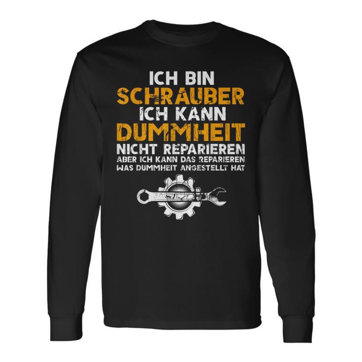 Schrauber Car Mechanic Mechatronics Langarmshirts Geschenkideen