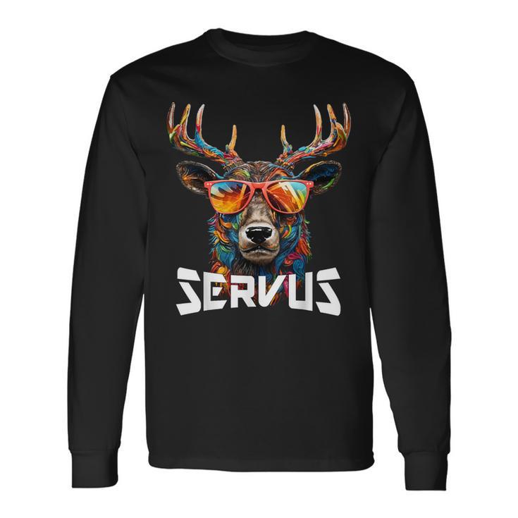 Servus Costume Costume Stag Tyrol & Bavaria Langarmshirts Geschenkideen