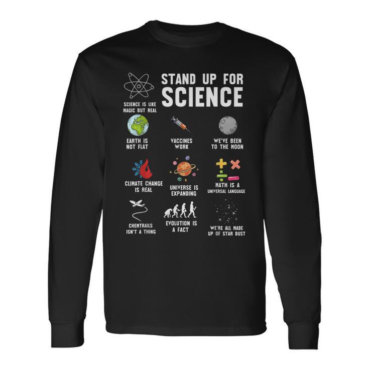 Setz Dich Für Wissenschaft Ein Wissenschaft Klimawandel Langarmshirts Geschenkideen