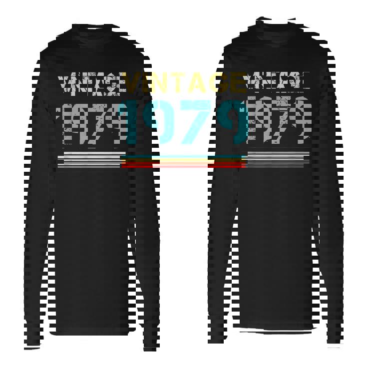 Sintage De 1979 Para Hombre Retro Divertidas Cumpleaños De 1979 Camiseta de manga larga