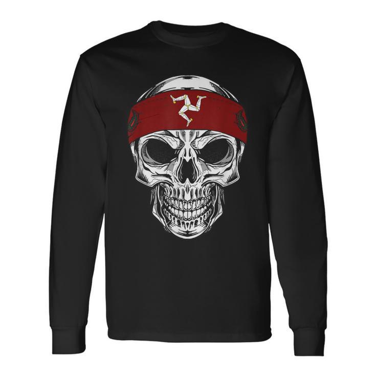 Skull Isle Of Man Langarmshirts Geschenkideen