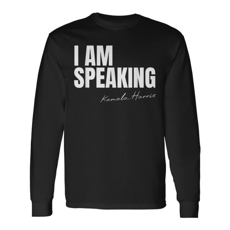 I Speak Kamala Harris Langarmshirts Geschenkideen