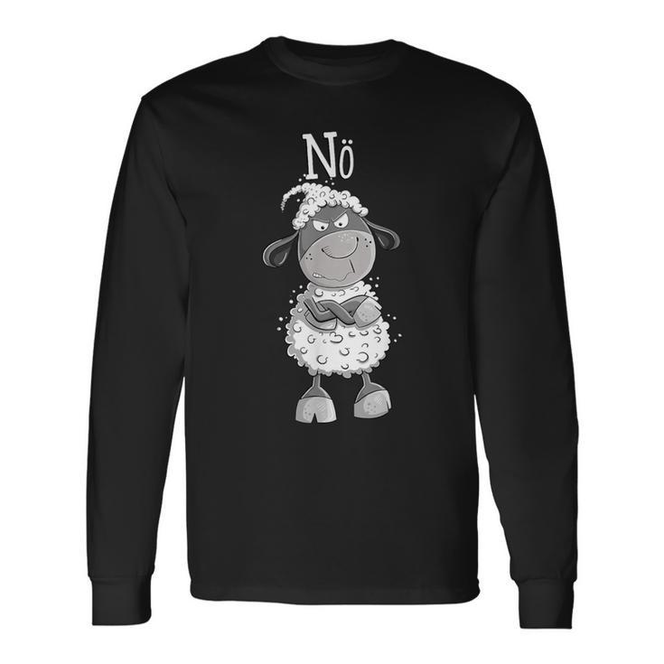 Statement Schaf I Nö Fun I Einfach Nö I Nein I Kein Bock German Langarmshirts Geschenkideen