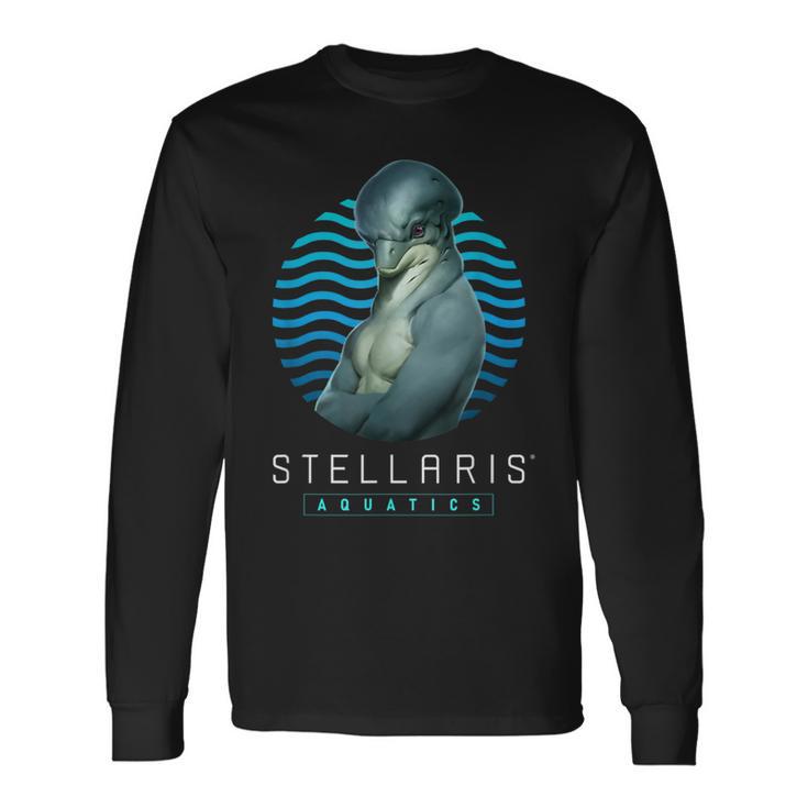 Stellaris Dolph Sci-Fi Strategy Game Dolphin Langarmshirts Geschenkideen