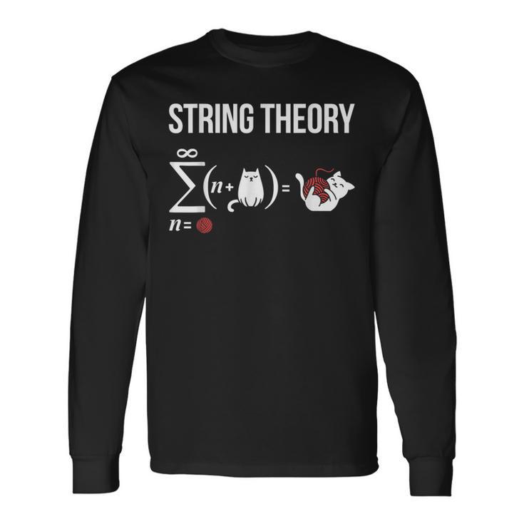 Stringtheory Astrophysik Schrödingers Cat Physics Langarmshirts Geschenkideen