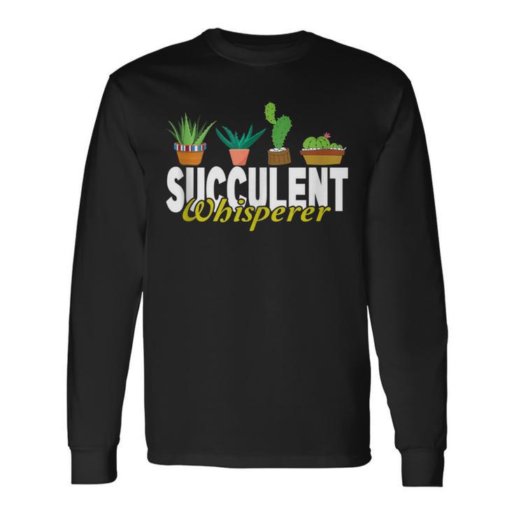 Succulent Whisperer Echeveria Lover Gardening Tank Top Long Sleeve
