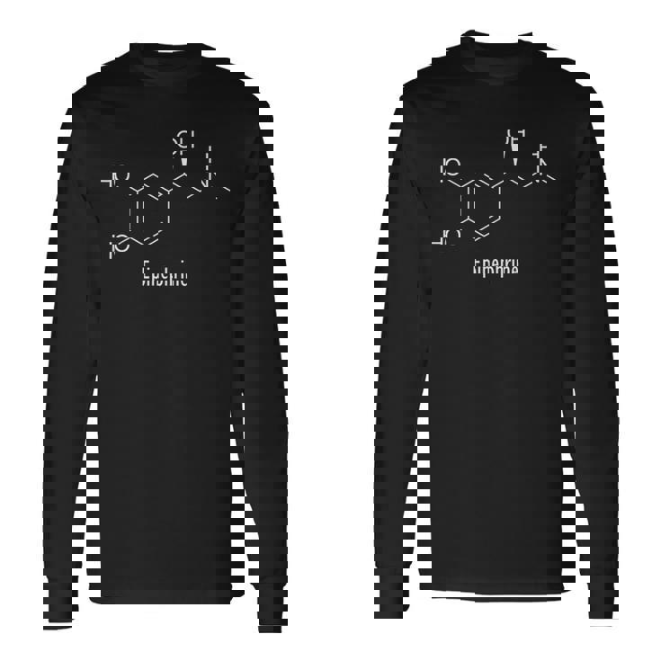 Symbole Chimique Molécule D'épinéphrine T-shirt à manches longues