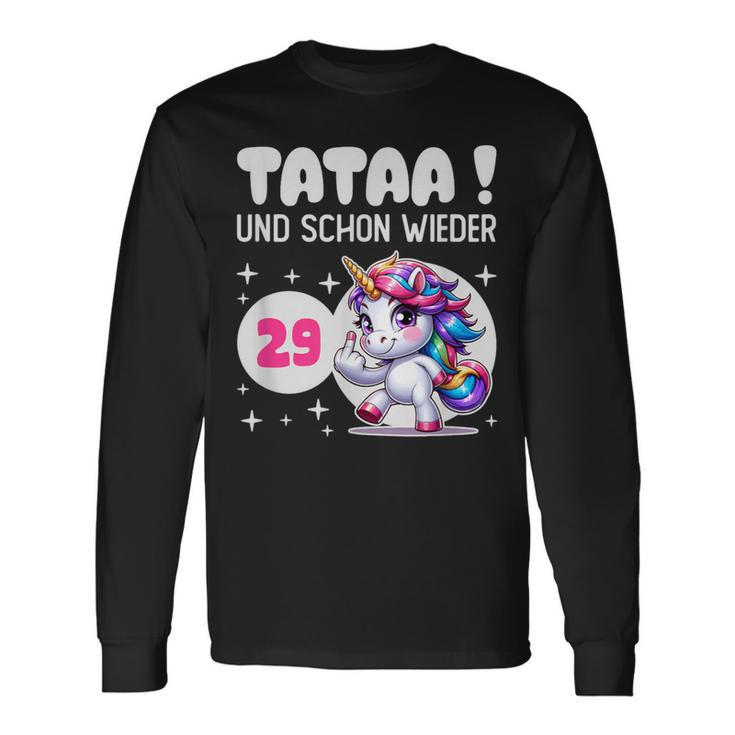 Tataa Und Schon Wieder 29 Einhorn Middle Finger Langarmshirts Geschenkideen