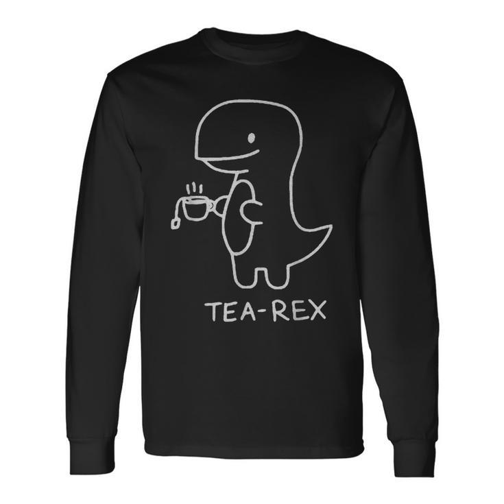 Tea Rex For Tea Drinkers And Dinosaur Lovers Langarmshirts Geschenkideen