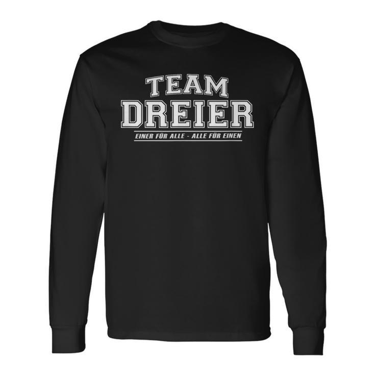 Team Dreier Proud Family Surname Langarmshirts Geschenkideen