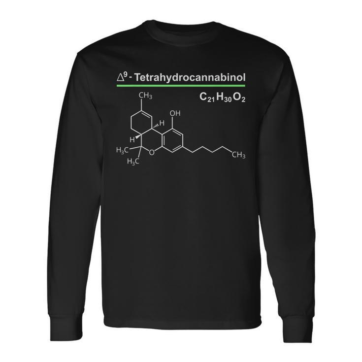 Tetrahydrocannabinol Cannabis Ganja Pot Marijuana Kiffen Langarmshirts Geschenkideen