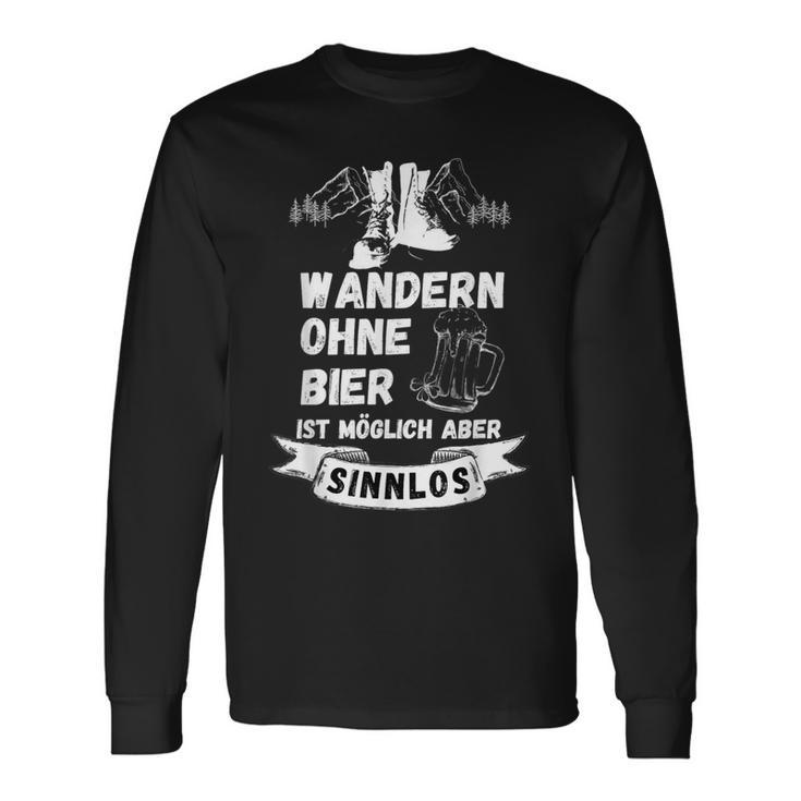 Thirst Auf Bier Beim Bergaufsteigung Und Hiking Langarmshirts Geschenkideen