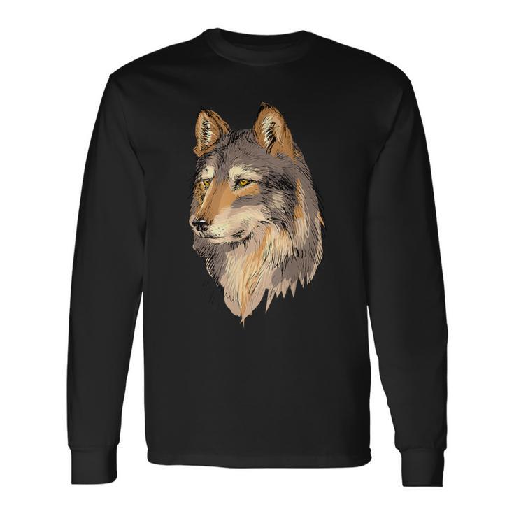 Timber Wolf Spirit Of The Wilderness Wild Animal Wolf Long Sleeve T ...