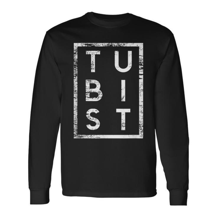 Tubist Minimalism Tuba Tuba Player Langarmshirts Geschenkideen