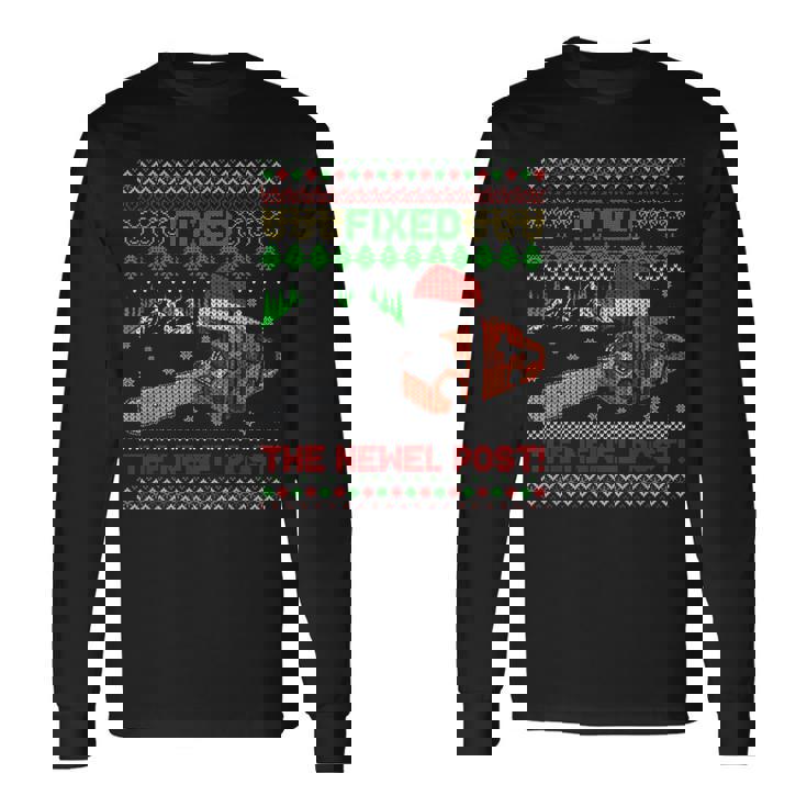 Ugly Christmas Sweater Tshirt Design Fixed The Newel Post Ugly Christmas Sweater Tshirt Design Fixed The Newel Post