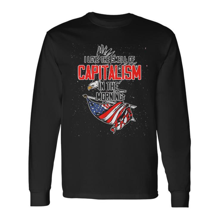 Usa Freiheit Aktien Ich Liebe Den Geruchon Kapitalism Langarmshirts Geschenkideen