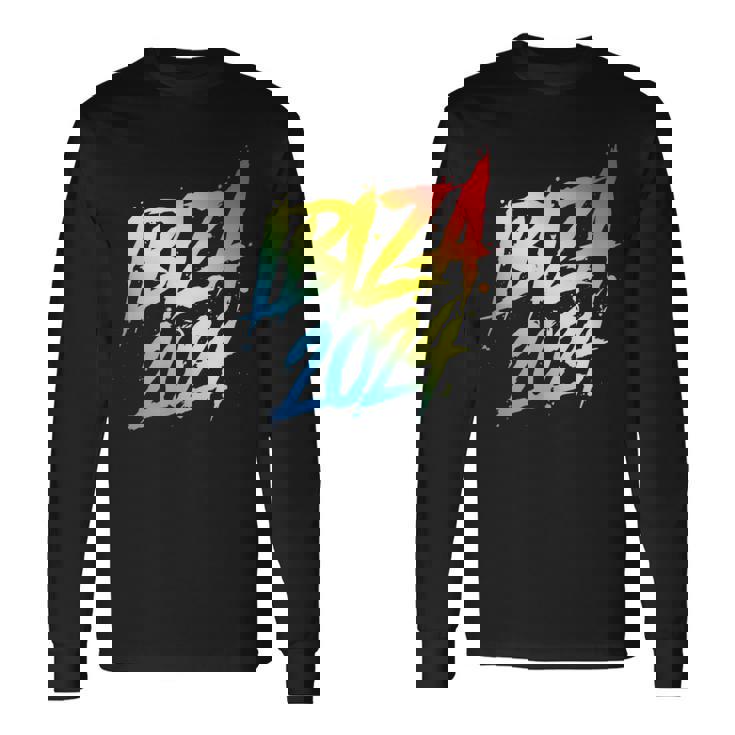 Vacaciones En Equipo En Ibiza 2024 Colorido Camiseta de manga larga