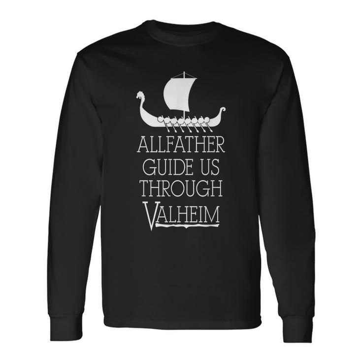 Valheim Allfather Führre Uns Durchalheim Langarmshirts Geschenkideen