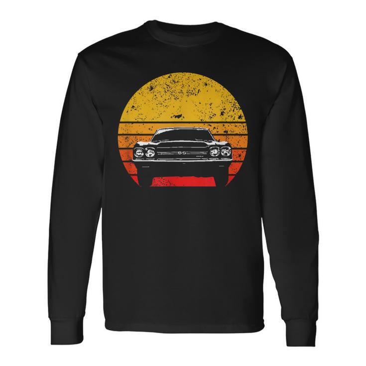 Vintage Retro Muscle Car For8 And Oldtimer Fans Langarmshirts Geschenkideen