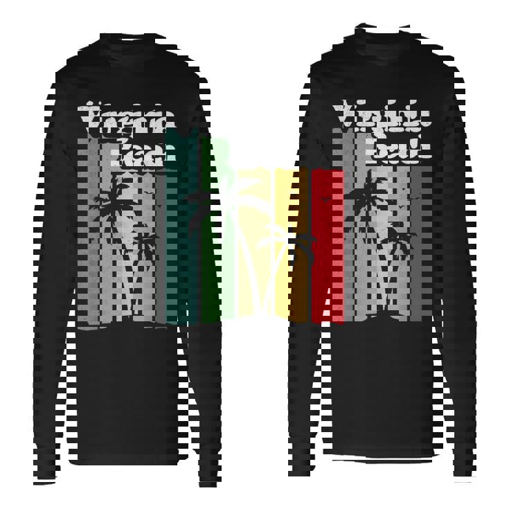 Virginia Beach Retroirginia Beach Camiseta de manga larga Ideas de regalos
