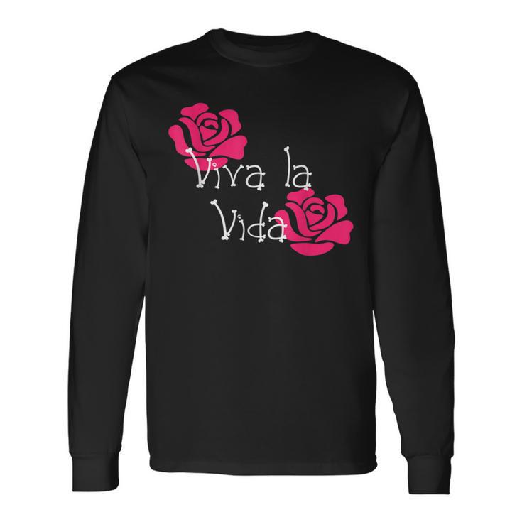 Viva Laida Rose Day Of The Dead Di Los Muertos Langarmshirts Geschenkideen