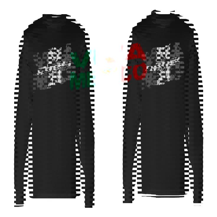 Viva México Cabrones Bandera Mexicana De La Independencia Mexicana Camiseta de manga larga