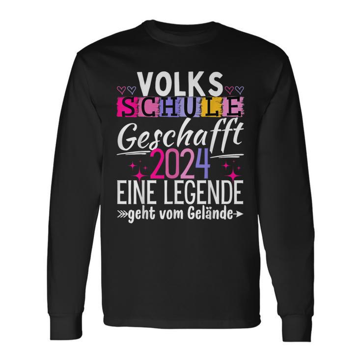 Volksschule Geschafft Abschlussolksschule 2024 Langarmshirts Geschenkideen