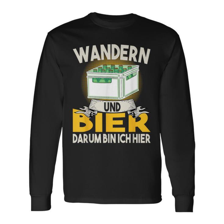 Wandern Und Bier Darum Bin Ich Hier Bierkasten Langarmshirts Geschenkideen