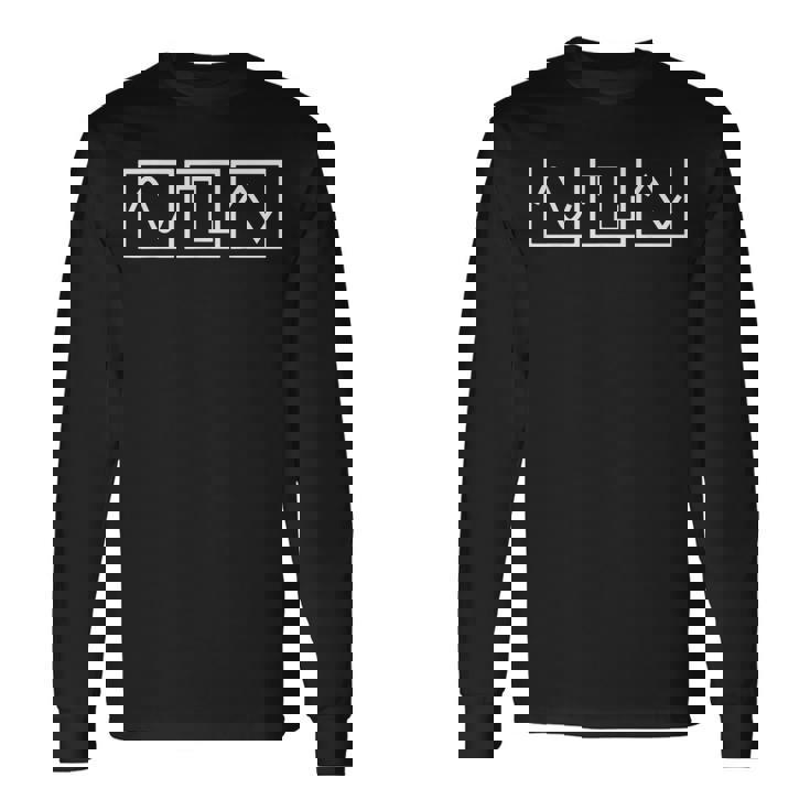 Waveform Forma Ondulata Techno Synthesizer Synth Analogico Maglietta a maniche lunghe