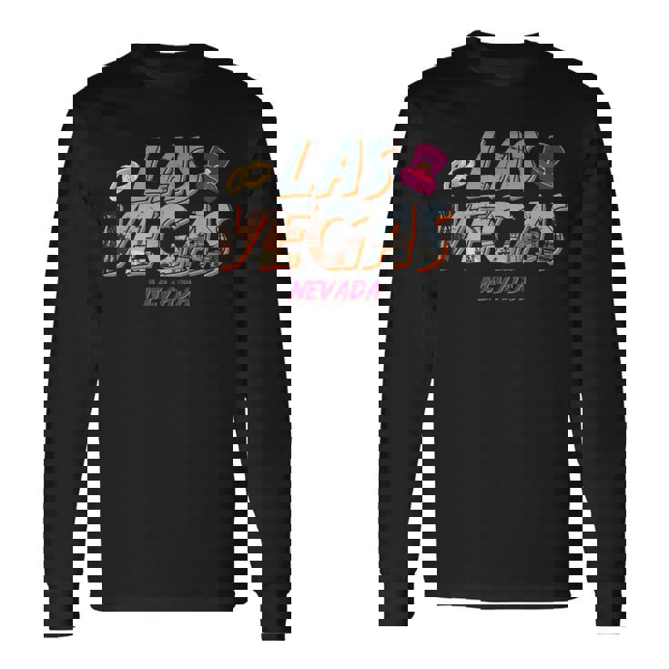 Wedding Las Vegas Nevada Bride Groom Bouquet Rings Long Sleeve T-Shirt Gifts ideas