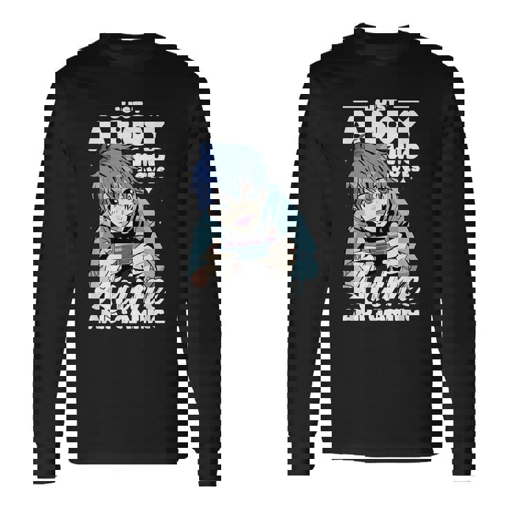 Weeaboo Es Solo Un Chico Que Ama El Anime Y Los Juegos Camiseta de manga larga