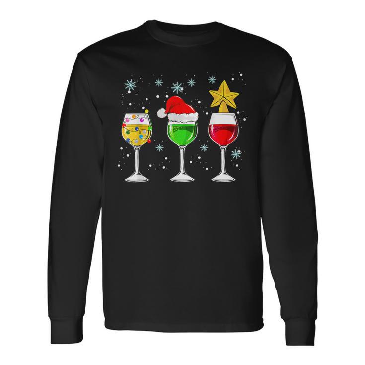 Weihnachten Prosecco Wein Lustiges Sekt Weinglas Geschenk Langarmshirts Geschenkideen