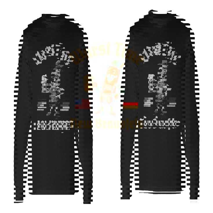 Wurst Time Wurst Fest German Beer Festival New Braunfels Long Sleeve T-Shirt
