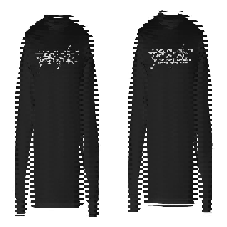 Yes Sir Bondage Regalo Kinky Bdsm Fantasy Fem Dom Maglietta a maniche lunghe